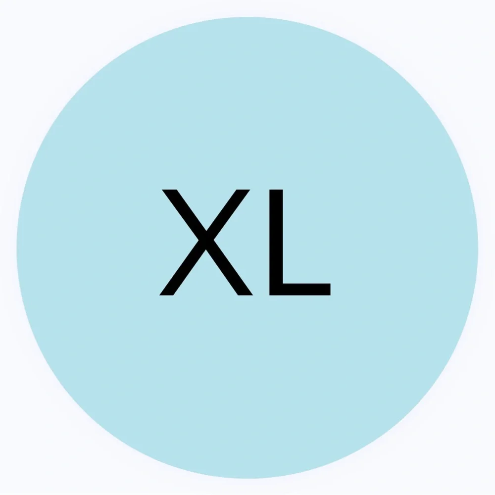 30 STICKERS - 2” ROUND - SIZE XL LABELS